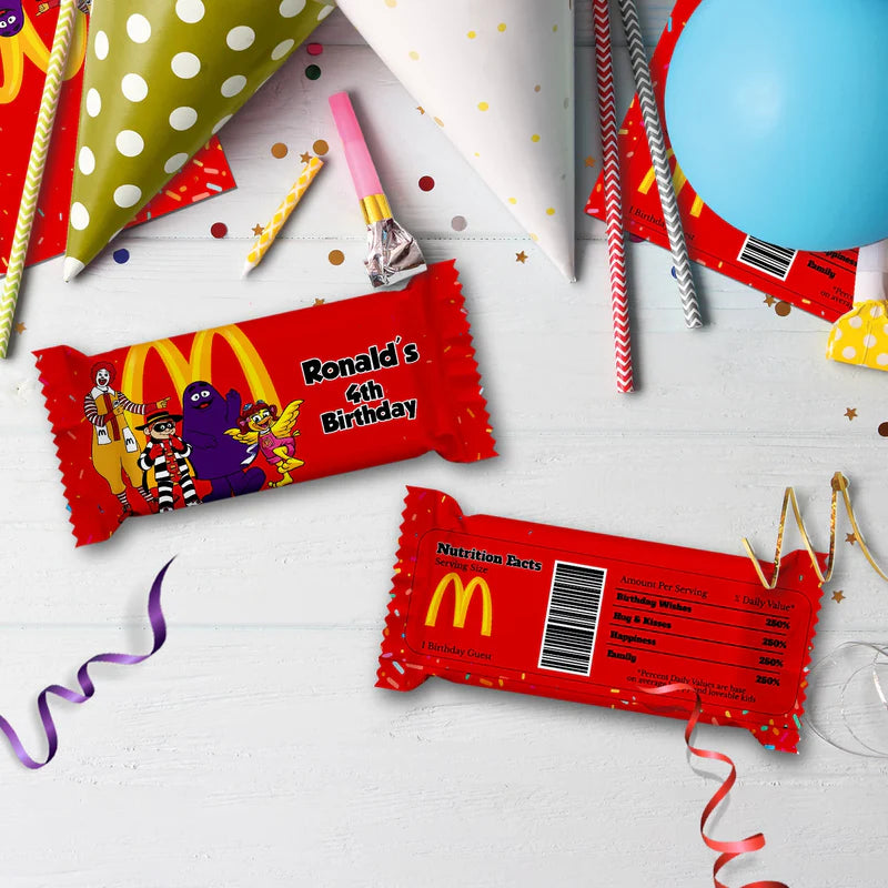 McDonalds Birthday Decorations, Big Mac Party Supplies, McDonalds Themed, McDonalds Digital Template, Editable McDonalds Image SVG PNG