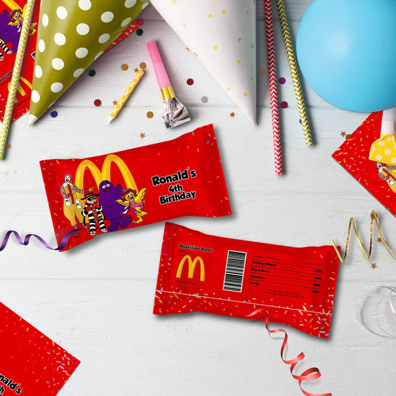 McDonalds Birthday Decorations, Big Mac Party Supplies, McDonalds Themed, McDonalds Digital Template, Editable McDonalds Image SVG PNG