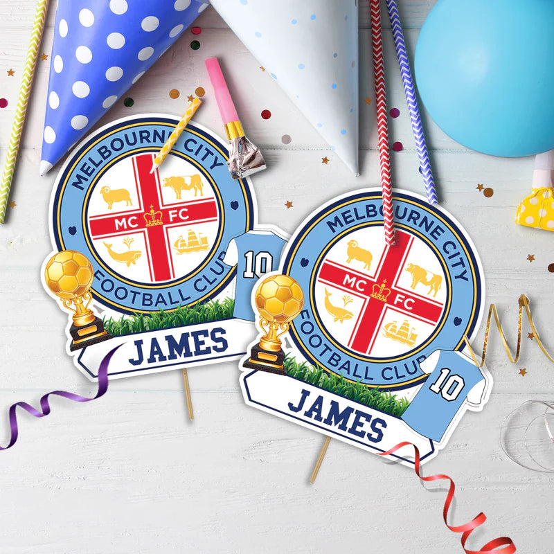Melbourne FC Birthday Decorations, AFL Football Party Supplies, Australian Football Themed, Melbourne FC Digital Template, Editable Melbourne FC Image SVG PNG