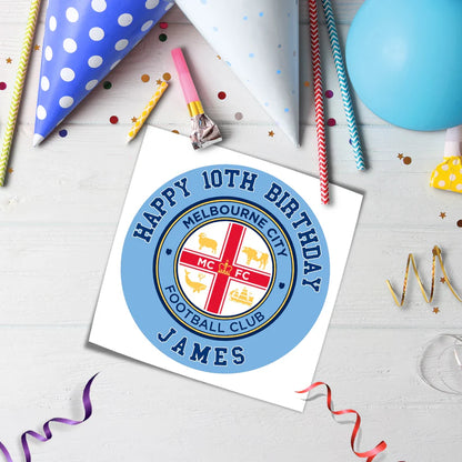 Melbourne FC Edible Icing Sheet Cake Image Custom Party Topper