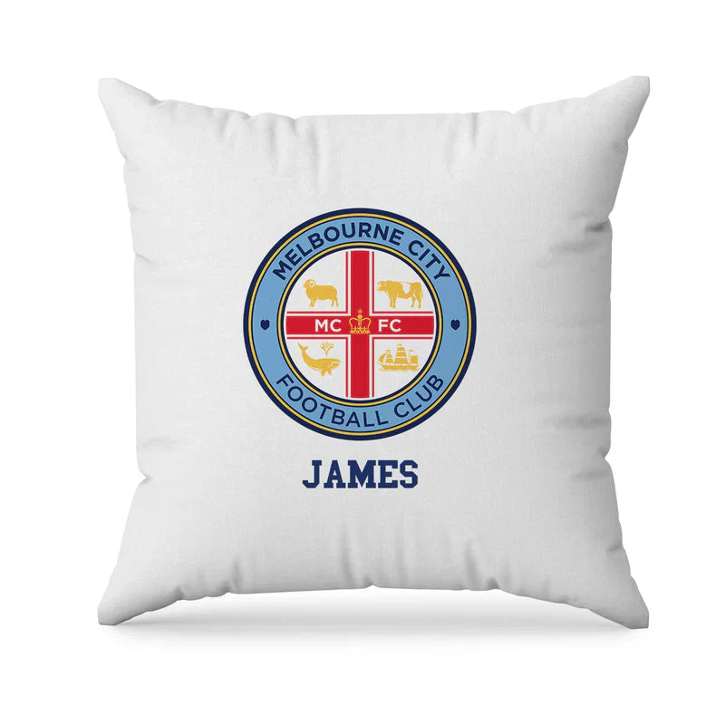 Melbourne FC sublimation pillowcase with soft fabric and printed footy logo
