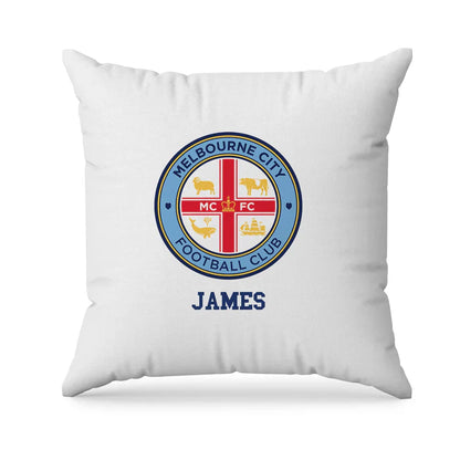 Melbourne FC sublimation pillowcase with soft fabric and printed footy logo