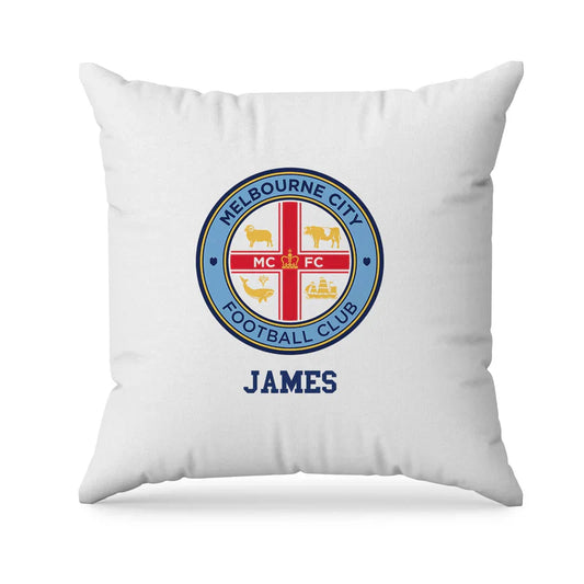 Melbourne FC sublimation pillowcase with soft fabric and printed footy logo