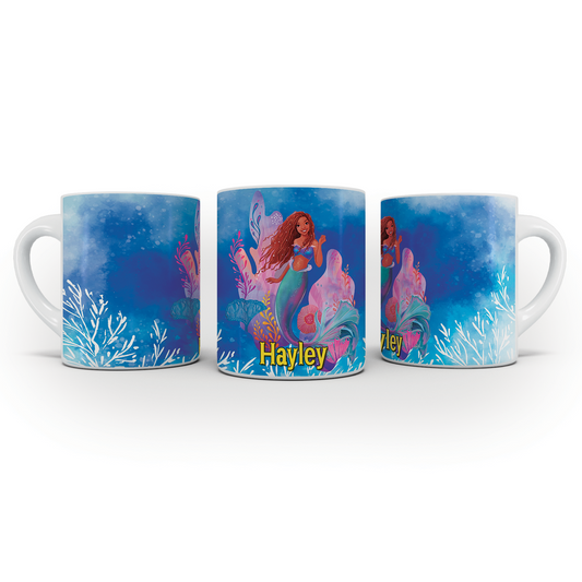 Mermaid themed sublimation mug