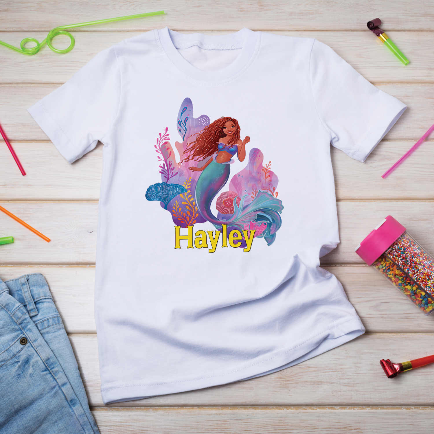 The Little Mermaid Birthday Decorations, Ariel Party Supplies, Disney Ariel, Prince Eric & Ariel, Mermaid SVG