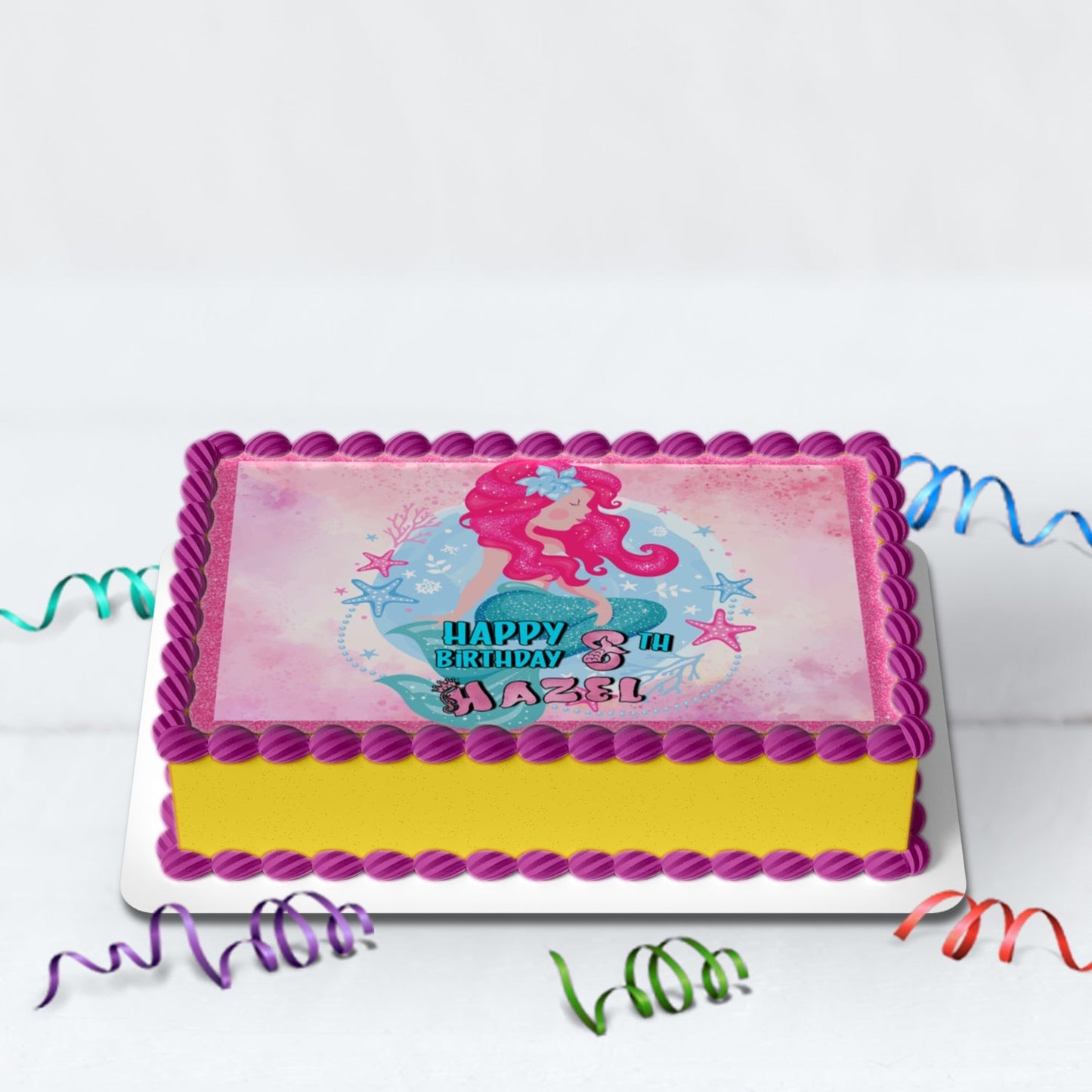 The Little Mermaid Birthday Decorations, Ariel Party Supplies, Disney Ariel Themed, Prince Eric & Ariel Digital Template, Editable Mermaid Image SVG PNG