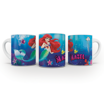 Mermaid themed sublimation mug