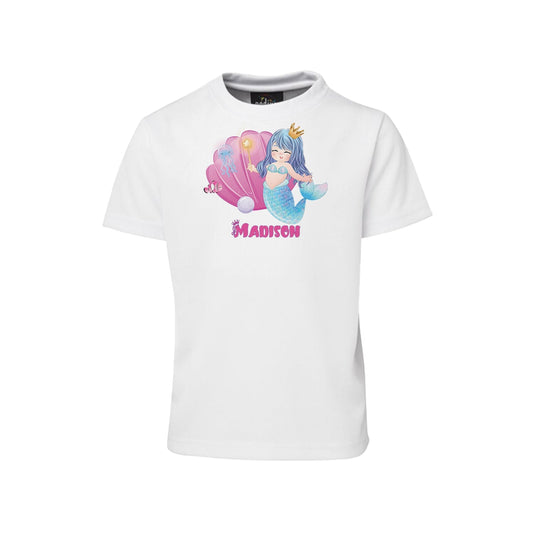 Sublimation T-shirt with personalized mermaid design