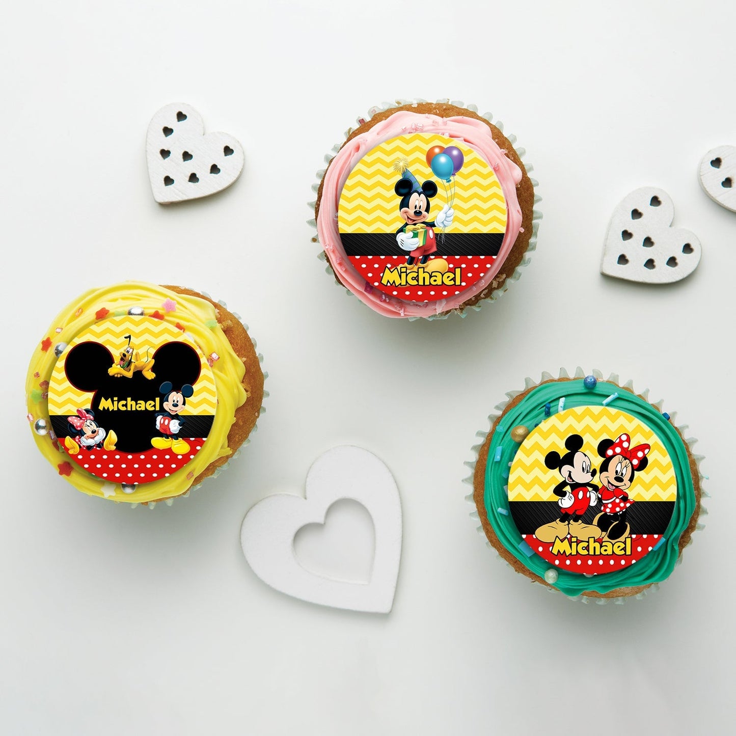 Mickey & Minnie Mouse Birthday Decorations, Disney Party Supplies, Mickey Mouse Themed, Minnie Mouse Digital Template, Editable Mickey & Minnie Mouse Image SVG PNG