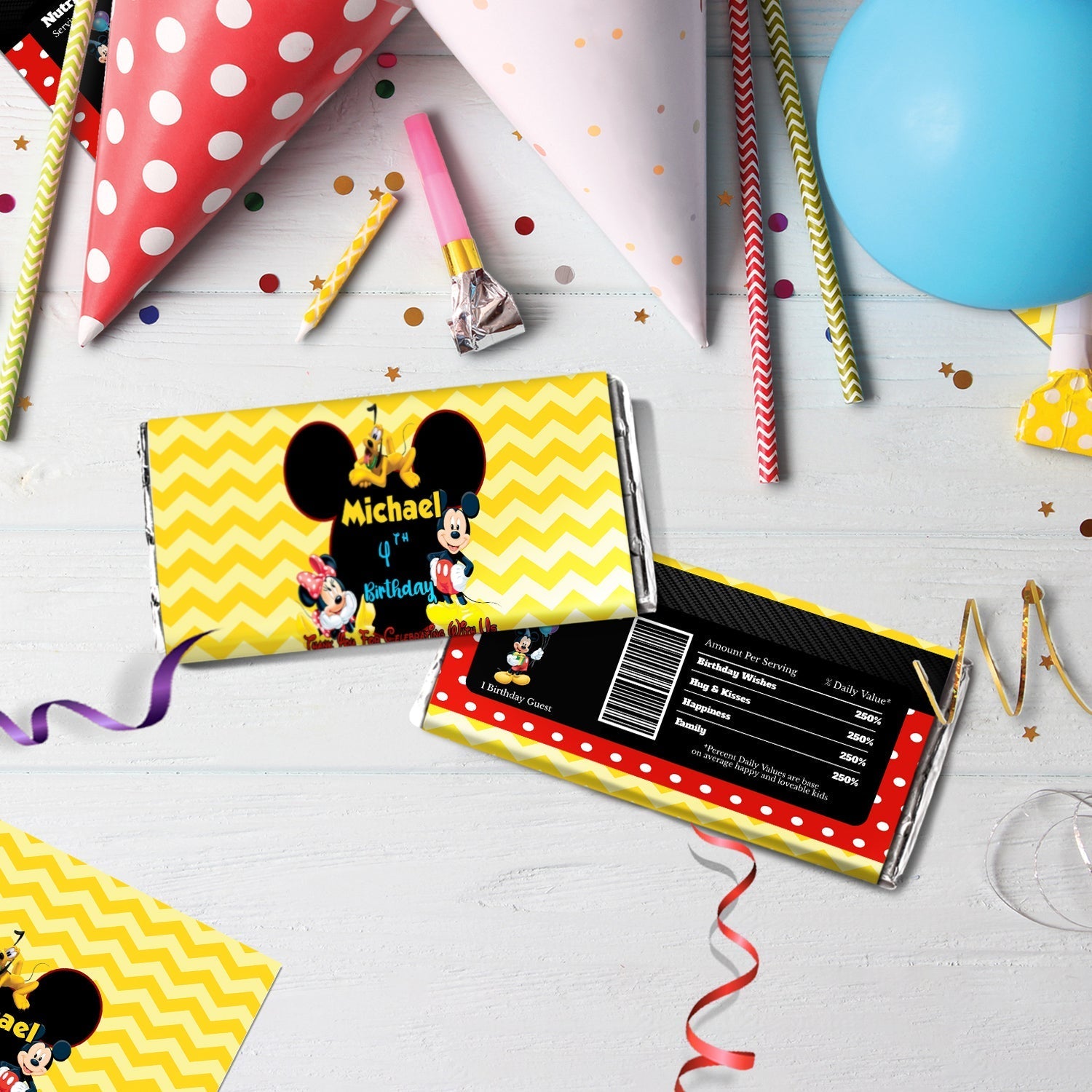 Mickey & Minnie Mouse Birthday Decorations, Disney Party Supplies, Mickey Mouse Themed, Minnie Mouse Digital Template, Editable Mickey & Minnie Mouse Image SVG PNG