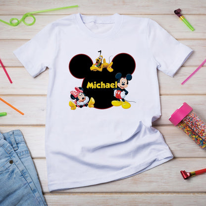 Mickey & Minnie Mouse Birthday Decorations, Disney Party Supplies, Mickey Mouse Themed, Minnie Mouse Digital Template, Editable Mickey & Minnie Mouse Image SVG PNG