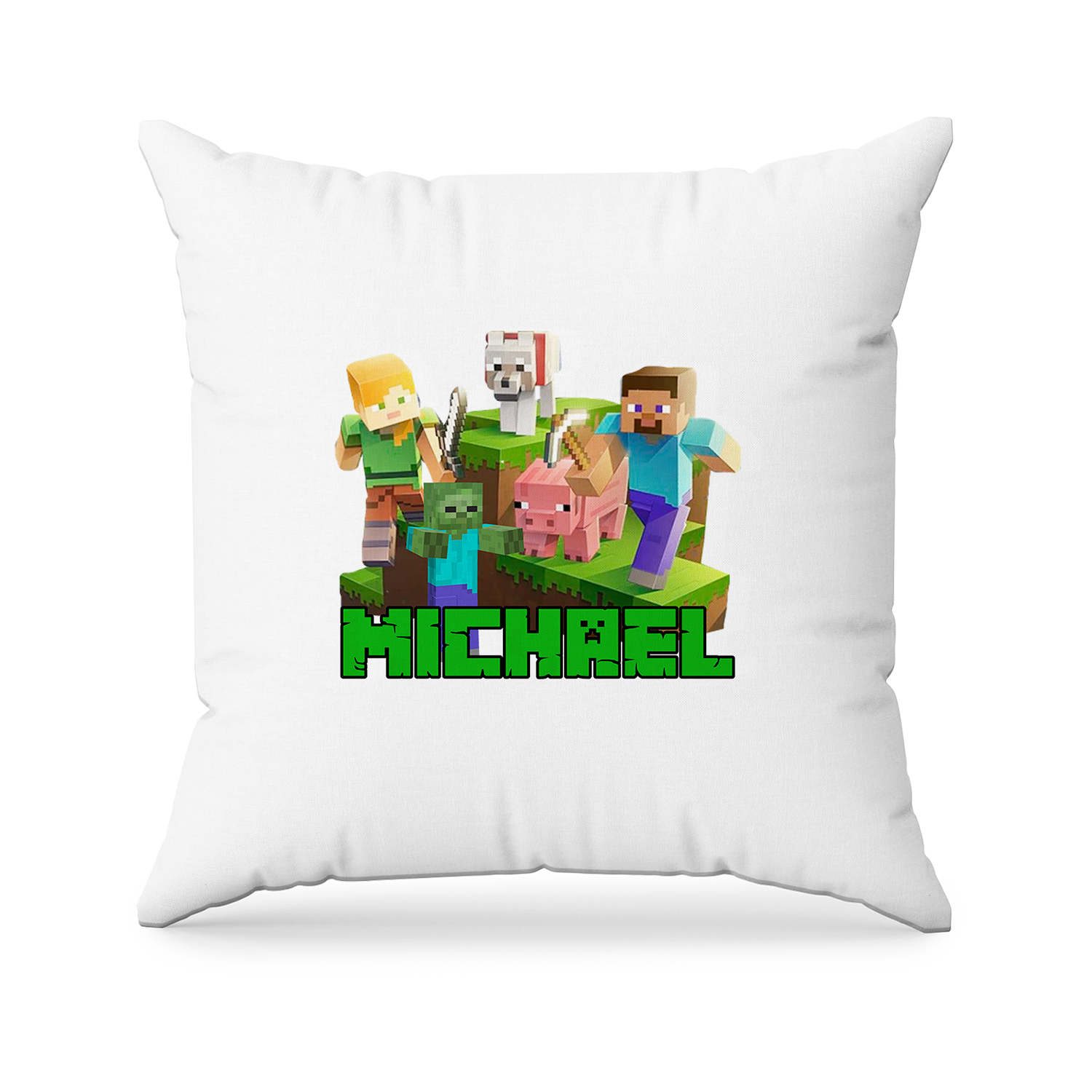 Minecraft Sublimation Pillowcase dreaming sweetly with Minecraft