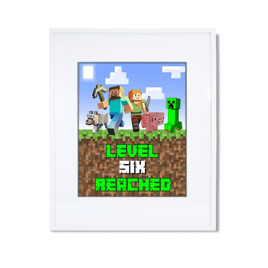 Minecraft Custom Sign personalizing your party decor