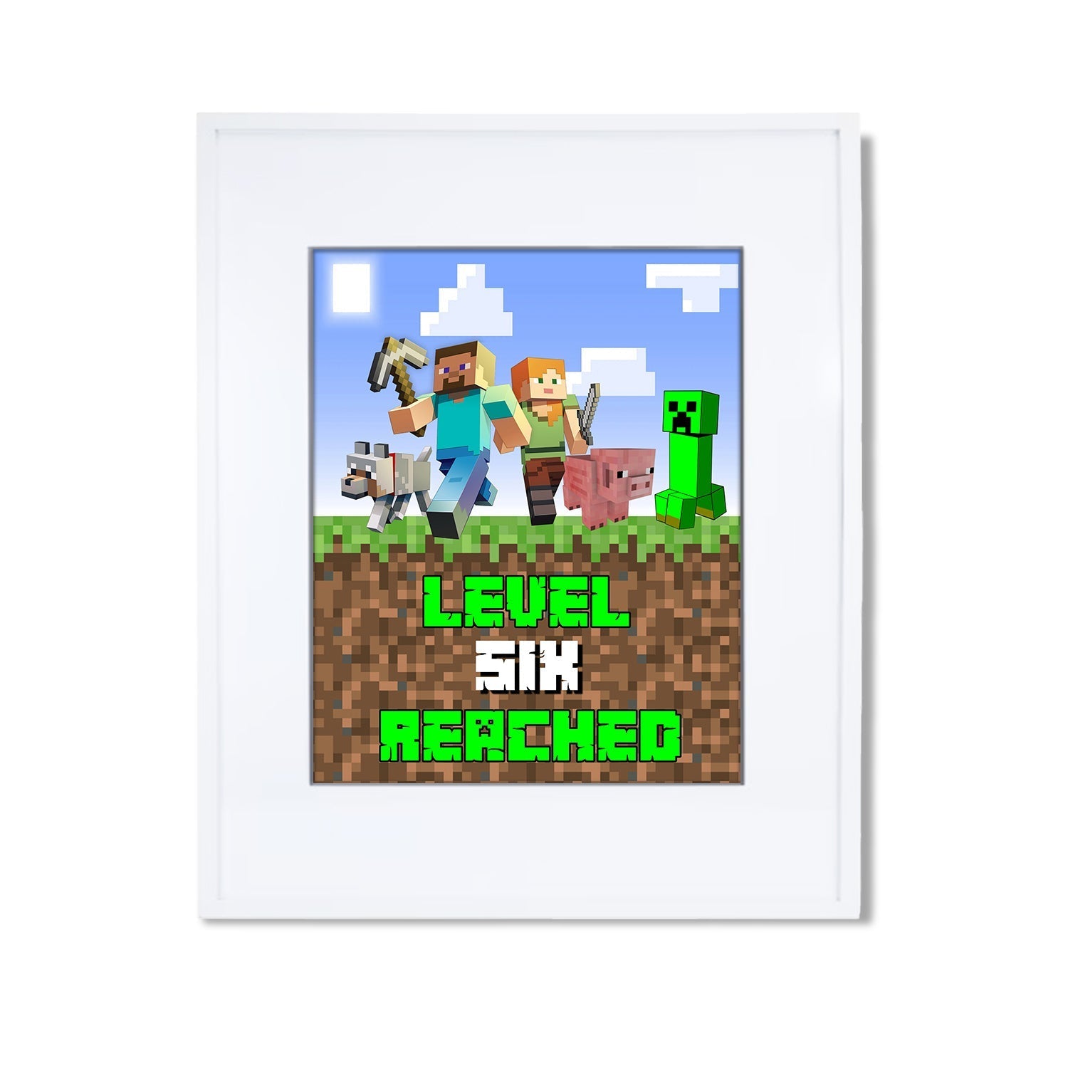 Minecraft Custom Sign : Personalize Your Gaming Party Decor – Terryberri