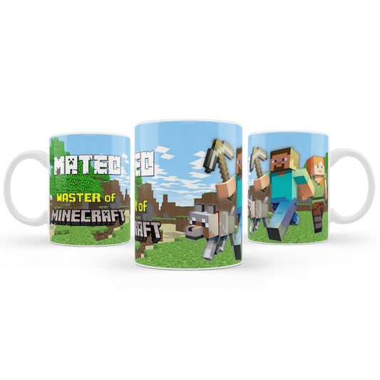 Minecraft Sublimation Mug enjoying your favorite beverage in style