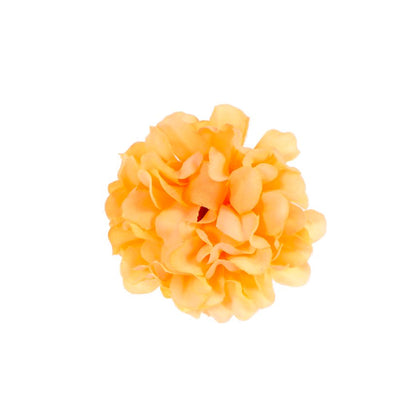 Orange Mini Hydrangea Artificial Flower Head Cake Topper | Flower Head Cake Decoration
