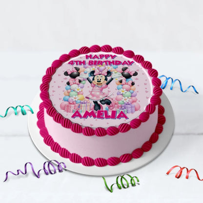 Minnie Mouse Birthday Decorations, Disney Party Supplies, Minnie & Mickey Themed, Minnie Digital Template, Editable Minnie Mouse Image SVG PNG