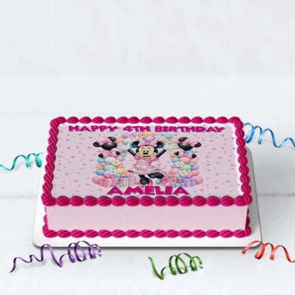 Minnie Mouse Birthday Decorations, Disney Party Supplies, Minnie & Mickey Themed, Minnie Digital Template, Editable Minnie Mouse Image SVG PNG