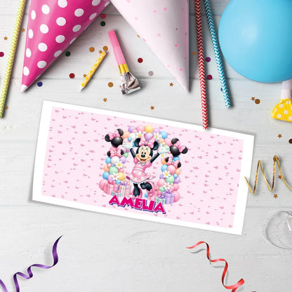 Minnie Mouse Birthday Decorations, Disney Party Supplies, Minnie & Mickey Themed, Minnie Digital Template, Editable Minnie Mouse Image SVG PNG