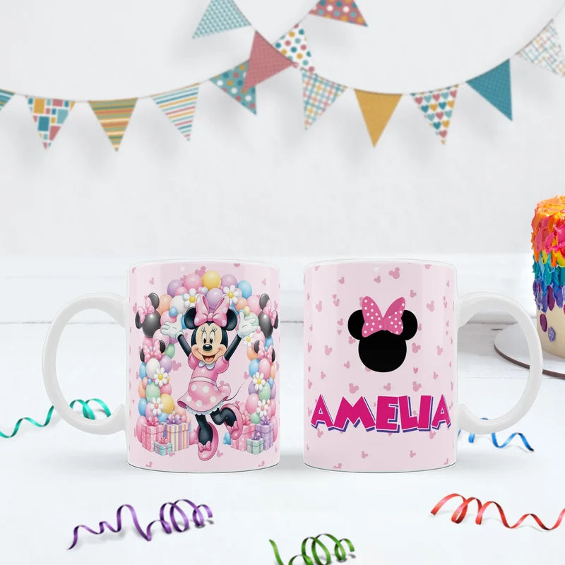 Minnie Mouse Birthday Decorations, Disney Party Supplies, Minnie & Mickey Themed, Minnie Digital Template, Editable Minnie Mouse Image SVG PNG