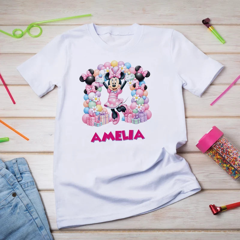 Minnie Mouse Birthday Decorations, Disney Party Supplies, Minnie & Mickey Themed, Minnie Digital Template, Editable Minnie Mouse Image SVG PNG