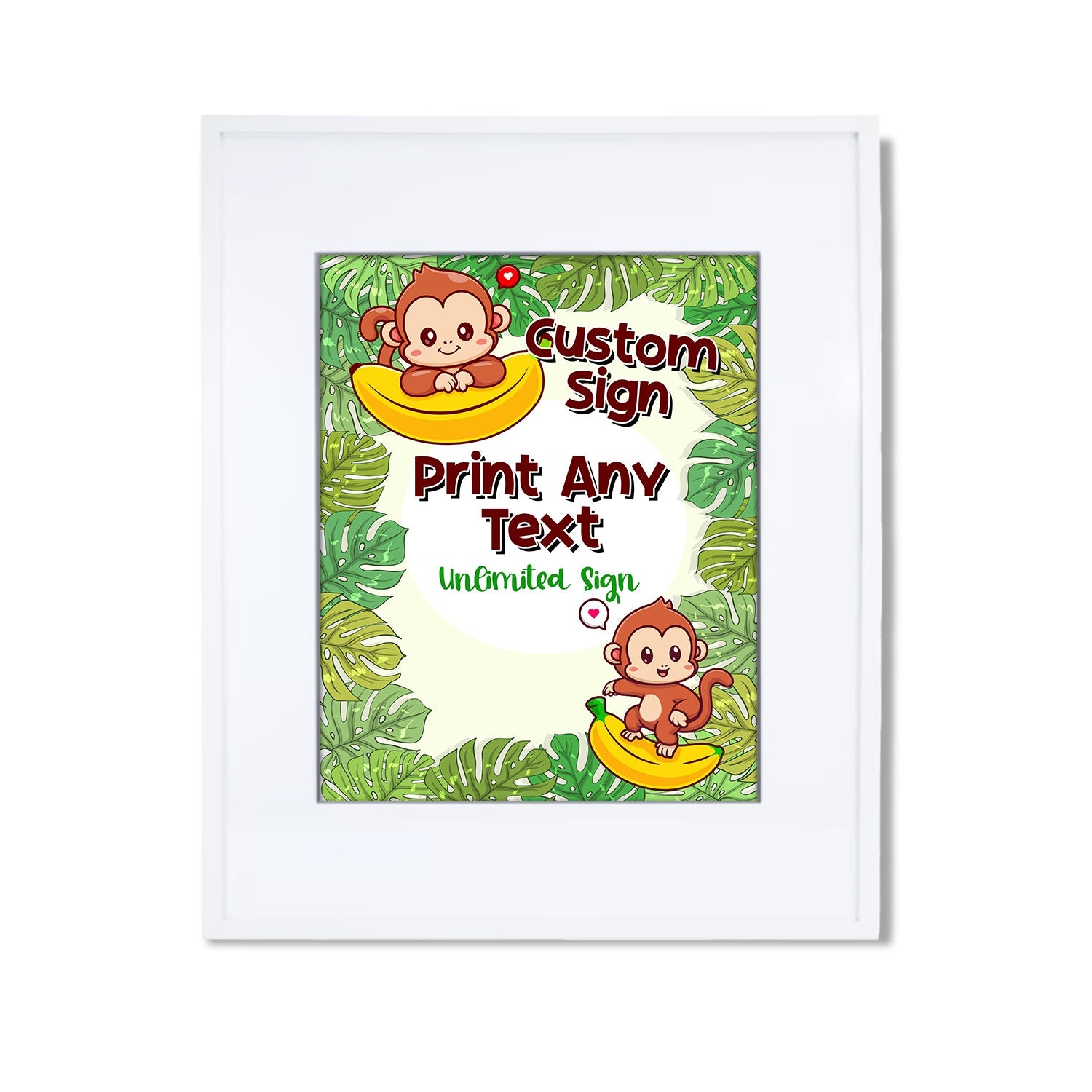Monkey - Custom Signs to Guide Your Guests with Style – Terryberri