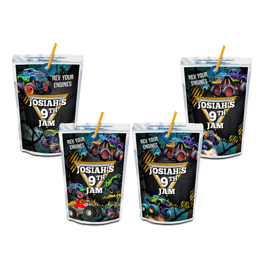 Monster Jam Caprisun label or juice pouch label