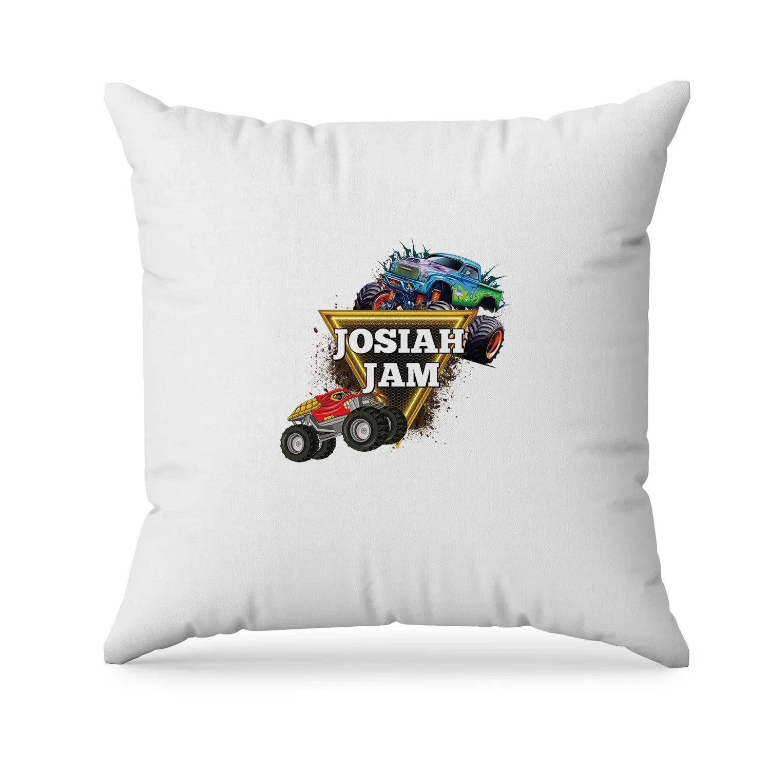 Monster Jam sublimation pillowcase with personalized designs