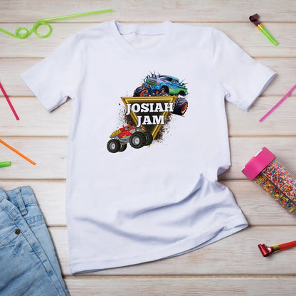 Monster Jam Birthday Decorations, Monster Truck Party Supplies, Off Road Truck Themed, Jump Truck Digital Template, Editable Monster Jam Image SVG PNG