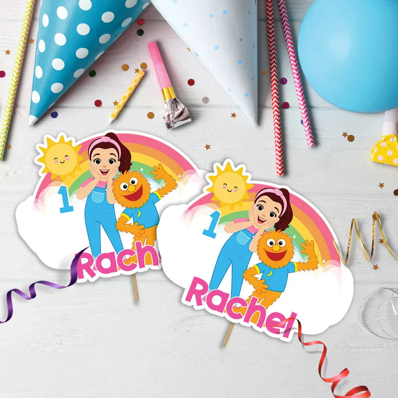 Ms Rachel Birthday Decorations, Toddler Learning Party Supplies, Baby Learning Themed, Learn to Talk Digital Template, Editable Ms Rachel Toddler Learning Image SVG PNG