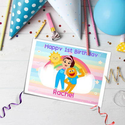 Ms Rachel Toddler Learning Icing Sheet Cake Topper Images