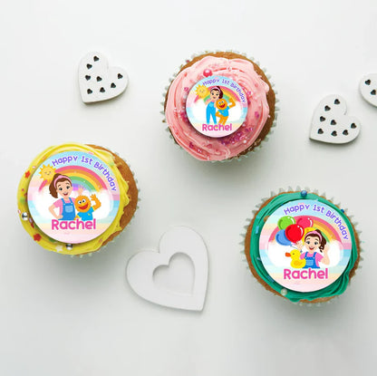 Ms Rachel Birthday Decorations, Toddler Learning Party Supplies, Baby Learning Themed, Learn to Talk Digital Template, Editable Ms Rachel Toddler Learning Image SVG PNG