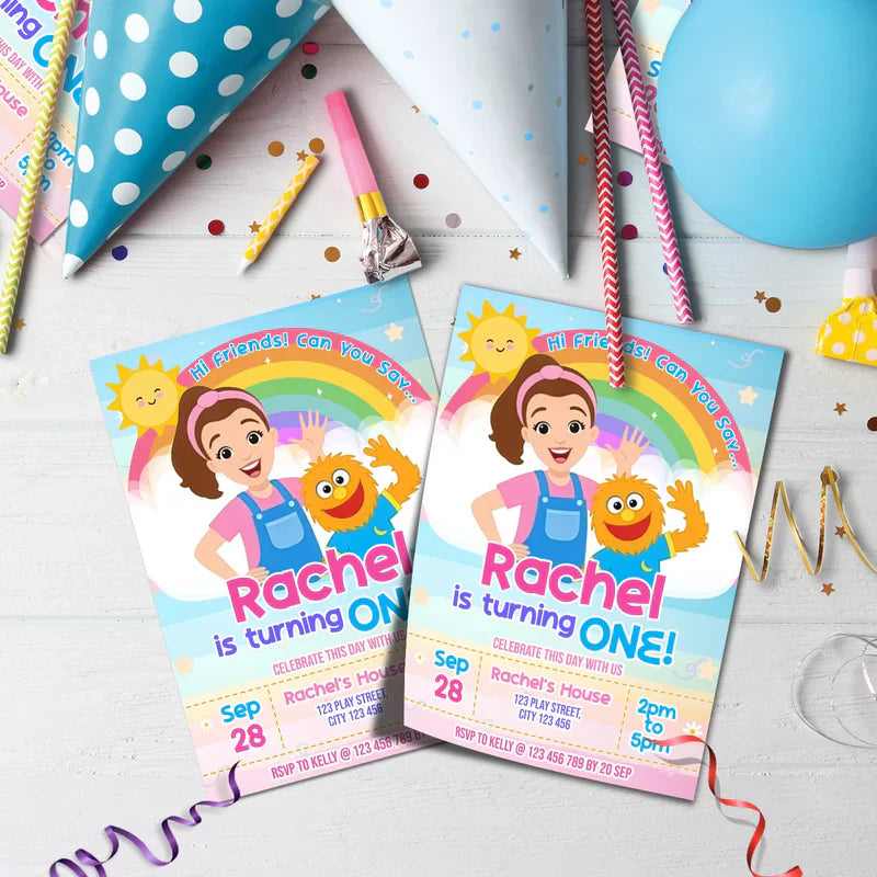 Ms Rachel Birthday Decorations, Toddler Learning Party Supplies, Baby Learning Themed, Learn to Talk Digital Template, Editable Ms Rachel Toddler Learning Image SVG PNG