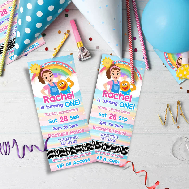 Ms Rachel Birthday Decorations, Toddler Learning Party Supplies, Baby Learning Themed, Learn to Talk Digital Template, Editable Ms Rachel Toddler Learning Image SVG PNG