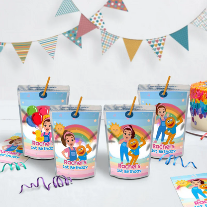 Ms Rachel Birthday Decorations, Toddler Learning Party Supplies, Baby Learning Themed, Learn to Talk Digital Template, Editable Ms Rachel Toddler Learning Image SVG PNG