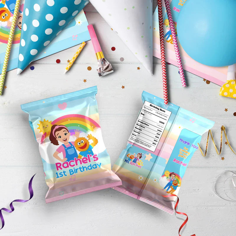 Ms Rachel Birthday Decorations, Toddler Learning Party Supplies, Baby Learning Themed, Learn to Talk Digital Template, Editable Ms Rachel Toddler Learning Image SVG PNG