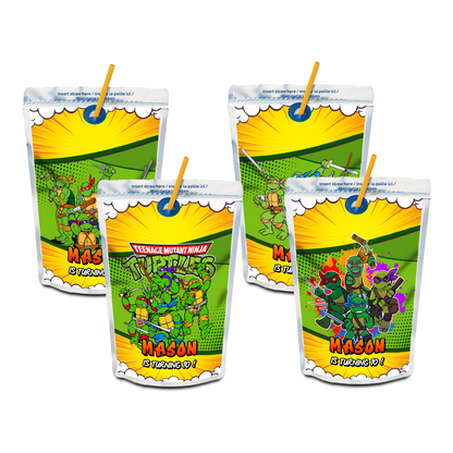 Teenage Mutant Ninja Turtles Caprisun label or juice pouch label