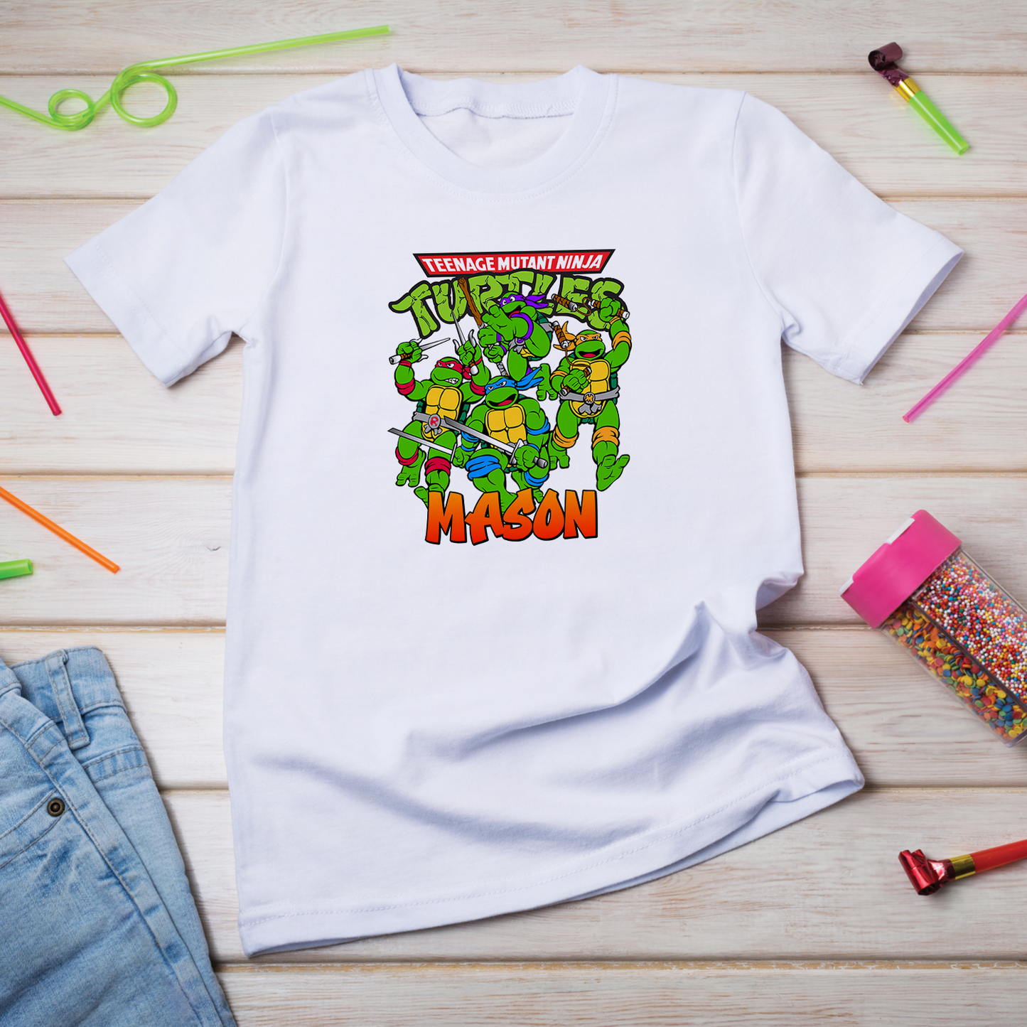 Mutant Ninja Turtles Birthday Decorations, Ninja Turtles Party Supplies, TMNT, Leonardo, Donatello, Raphael and Michelangelo, Teenage Mutant Ninja Turtles SVG