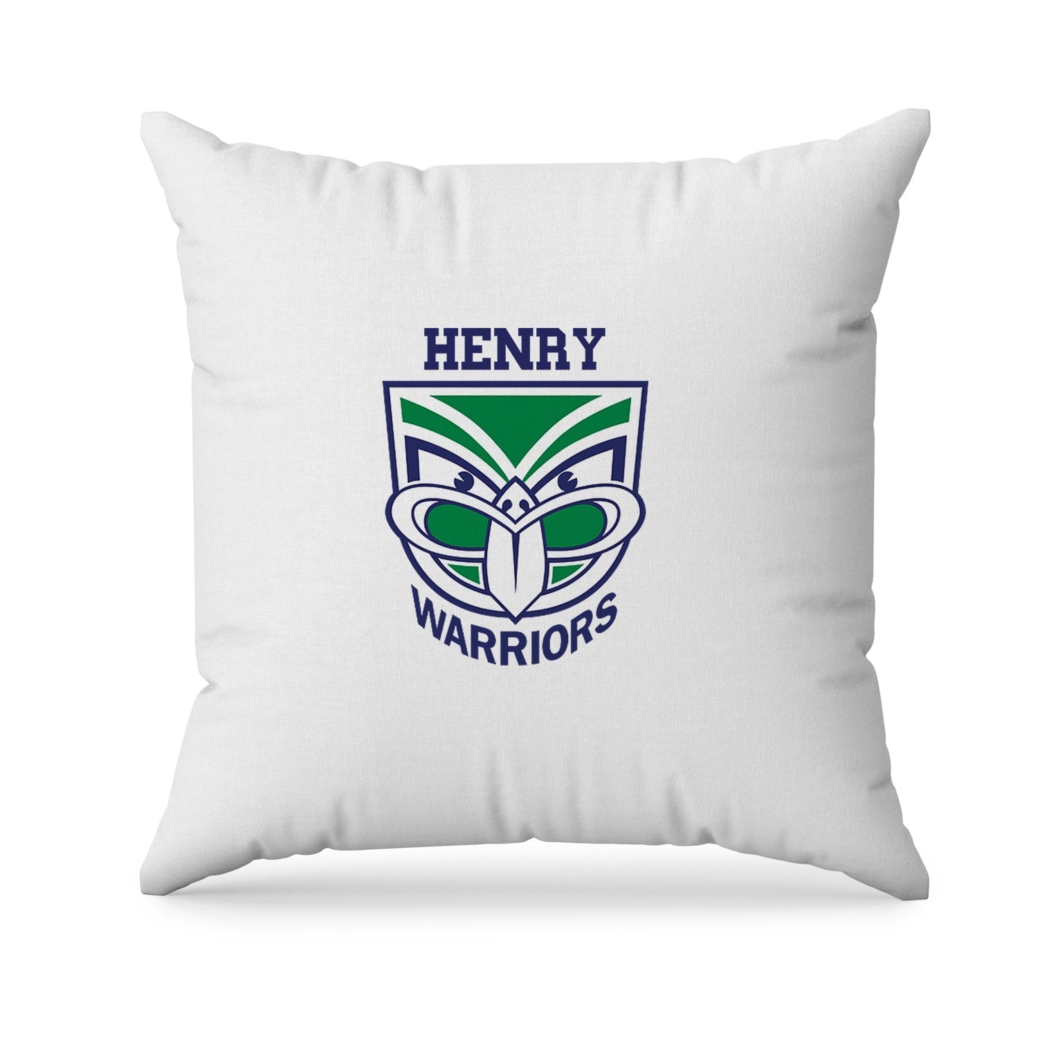 Sublimation pillowcase featuring NZ Warriors theme