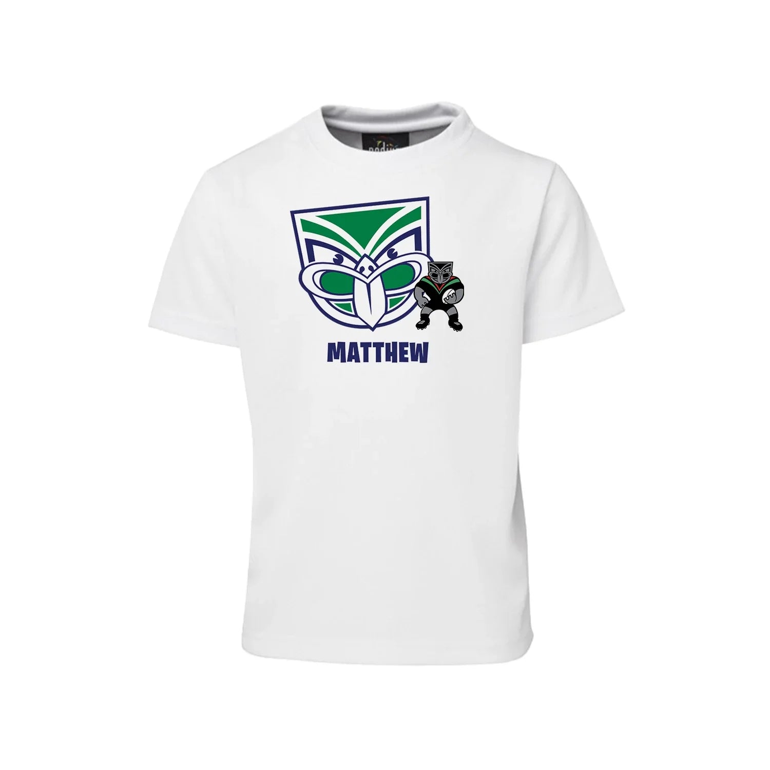 Sublimation T-shirt with NZ Warriors design