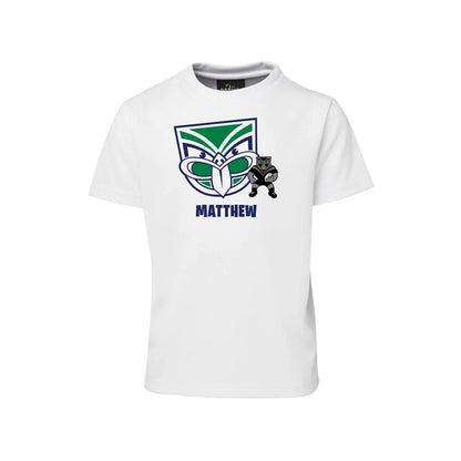 Sublimation T-shirt with NZ Warriors design