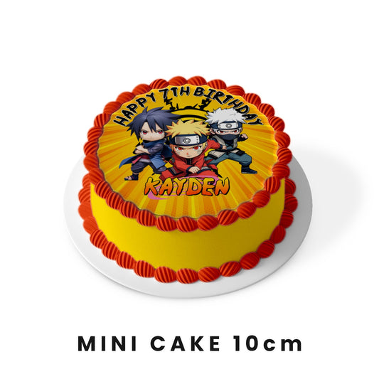 Round Naruto personalized edible sheet cake images