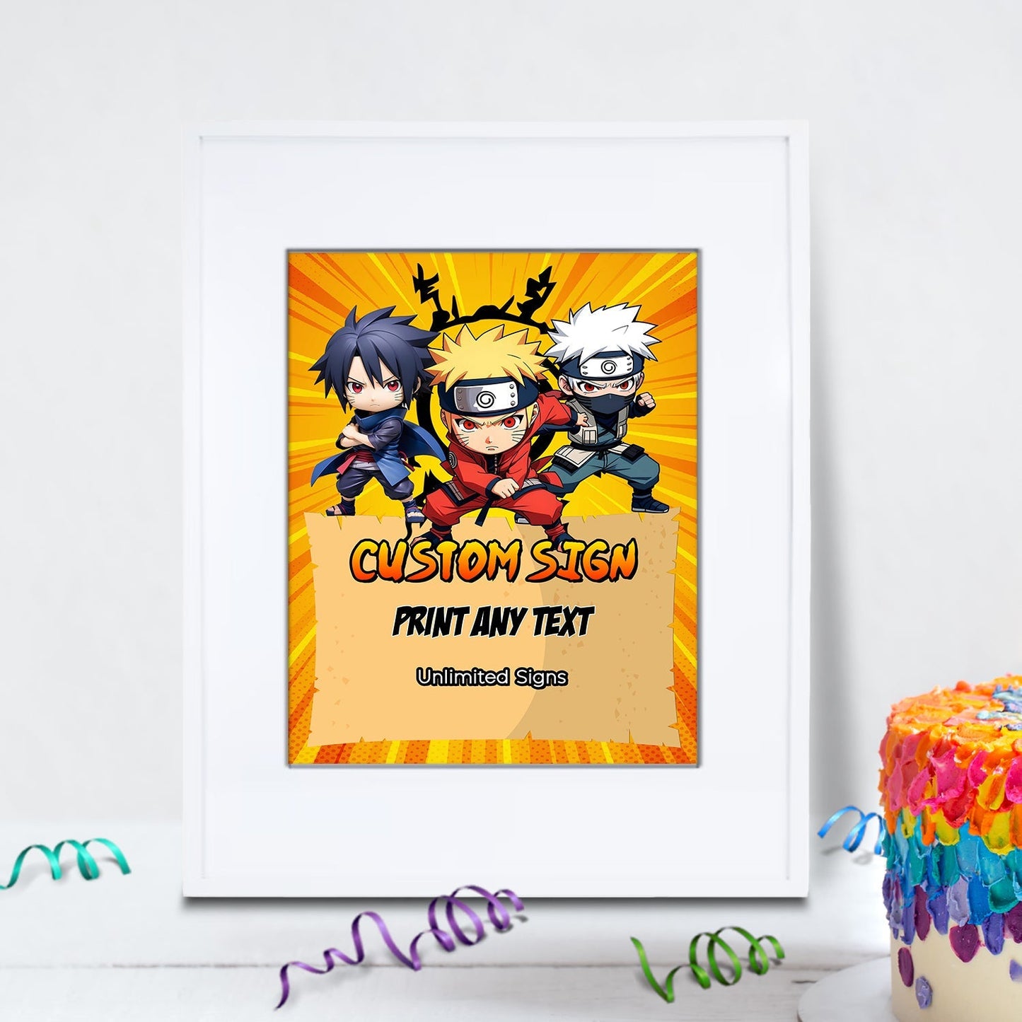 Naruto Birthday Decorations, Anime Manga Ninja Party Supplies, Ninja, Naruto, Naruto SVG