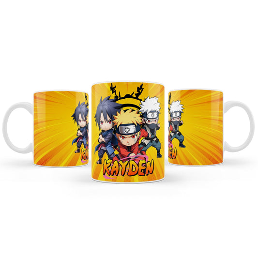 Naruto themed sublimation mug