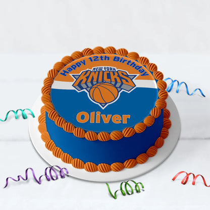 New York Knicks Birthday Decorations, NBA Team Party Supplies, NBA Basketball Team Themed, NewYork Knicks Digital Template, Editable New York Knicks Image SVG PNG
