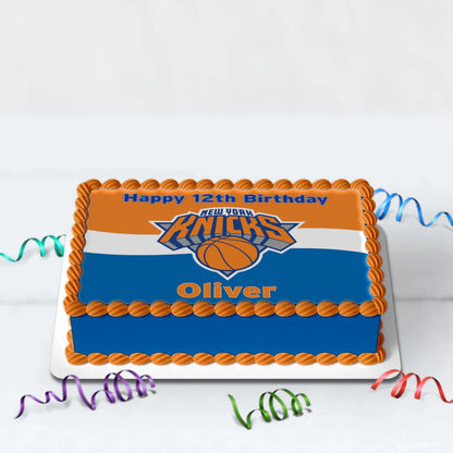New York Knicks Birthday Decorations, NBA Team Party Supplies, NBA Basketball Team Themed, NewYork Knicks Digital Template, Editable New York Knicks Image SVG PNG