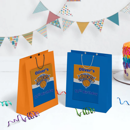 New York Knicks Birthday Decorations, NBA Team Party Supplies, NBA Basketball Team Themed, NewYork Knicks Digital Template, Editable New York Knicks Image SVG PNG