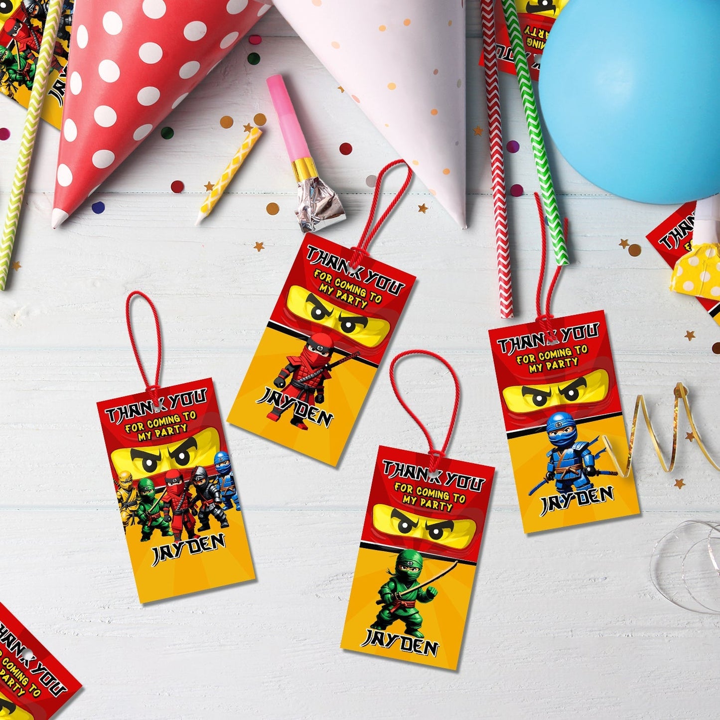 Ninjago Birthday Decorations, Lego Ninja Party Supplies, Ninja, Ninja Lego, Ninja Figure SVG