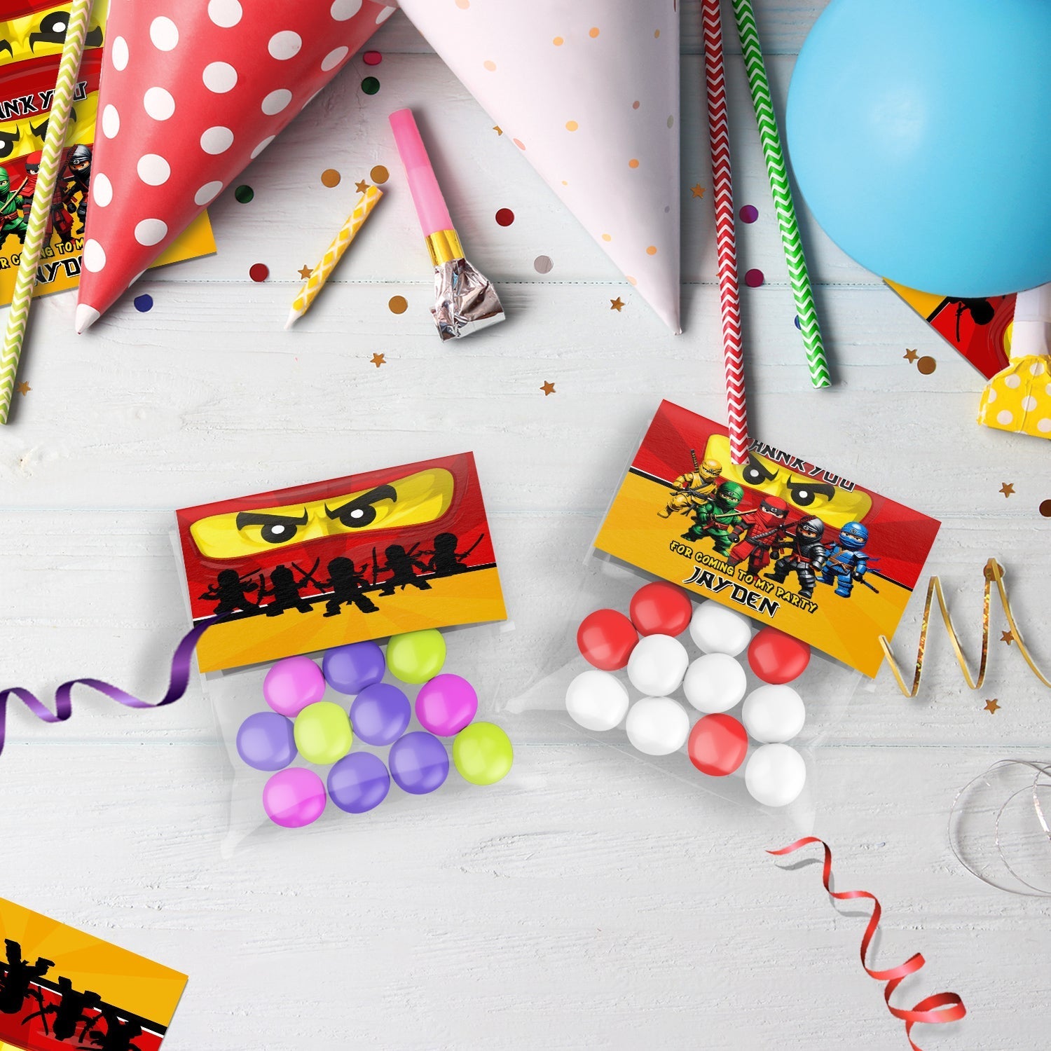 Ninjago Birthday Decorations, Lego Ninja Party Supplies, Ninja, Ninja Lego, Ninja Figure SVG