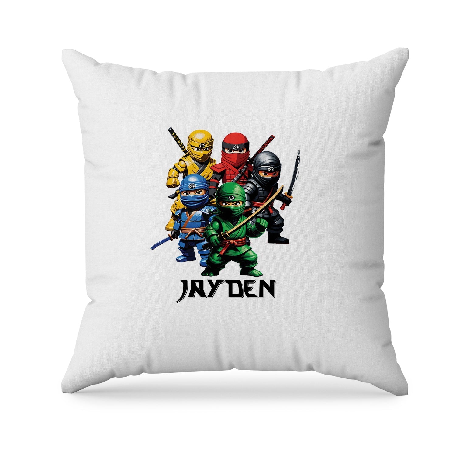 Ninja Figure themed sublimation pillowcase